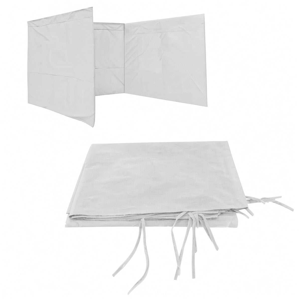 Pared para gazebos 1.90 x 9 mts blanca