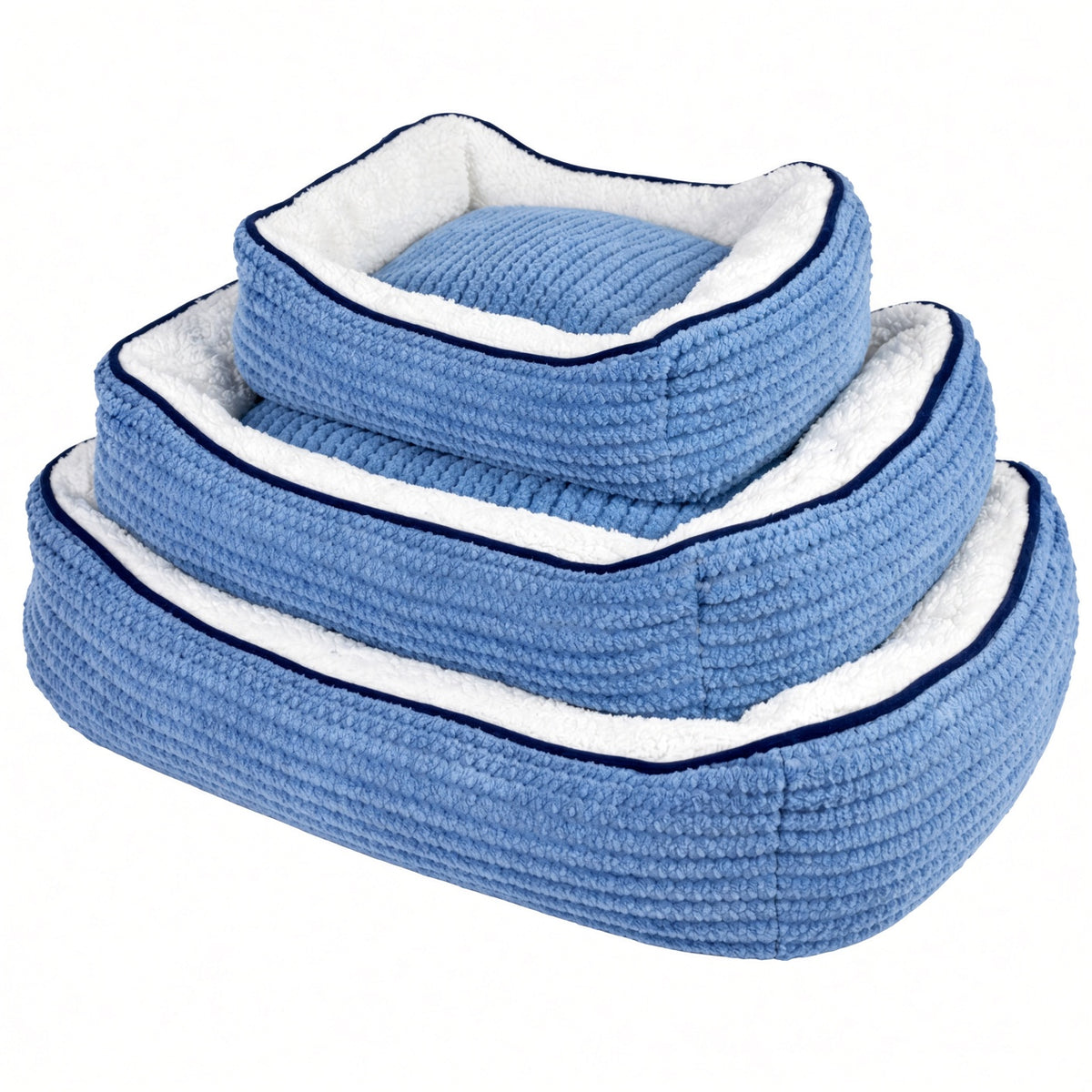 Camas para mascotas x3 unidades azul