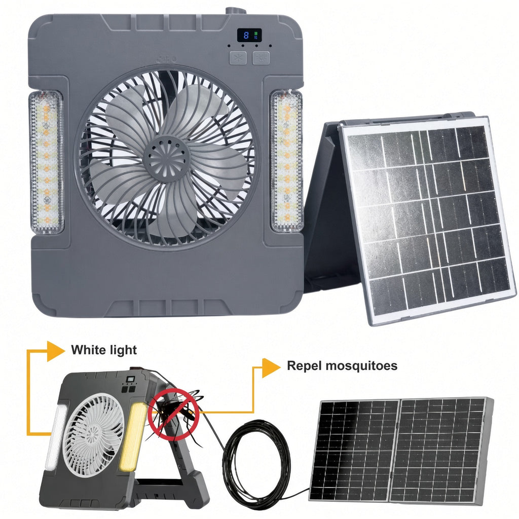 Ventilador lámpara solar