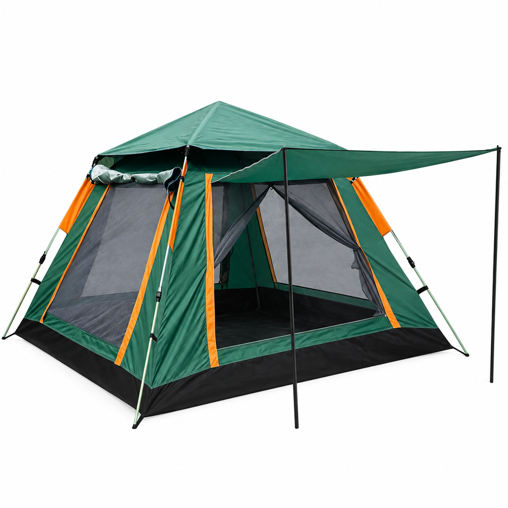 Carpa Vigore autoarmable con toldo 6 personas 240 x 240 x 160 cm verde