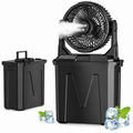 Ventilador nebulizador recargable portátil con luces