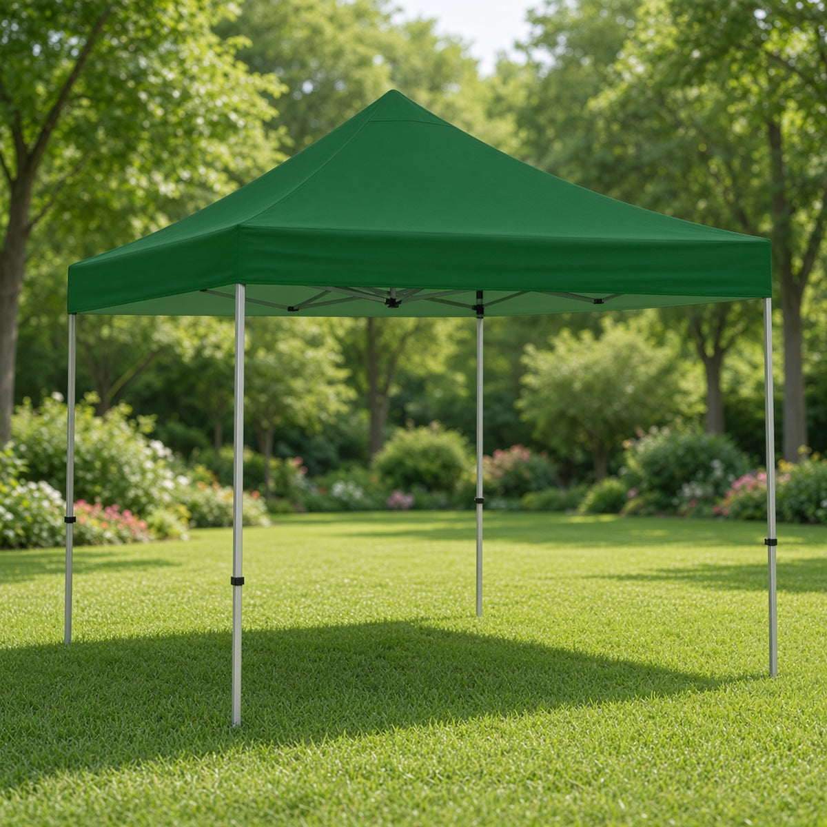 Gazebo plegable estructural reforzado 3 x 6 mts verde