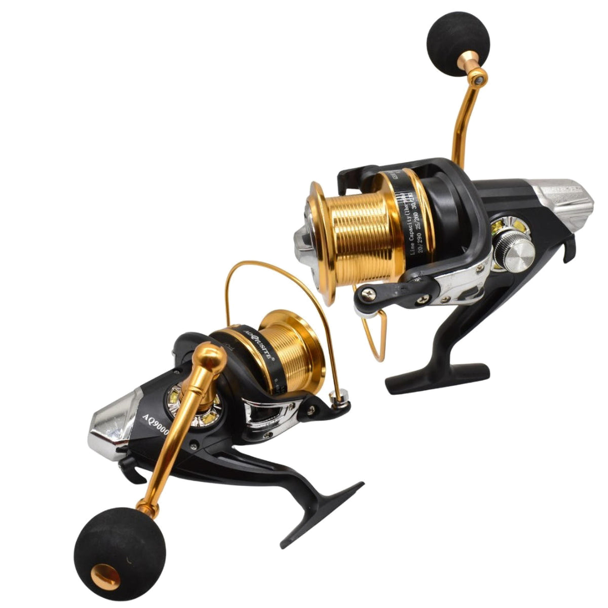 Reel de pesca giratorio 4.9:1 AQ9000 negro