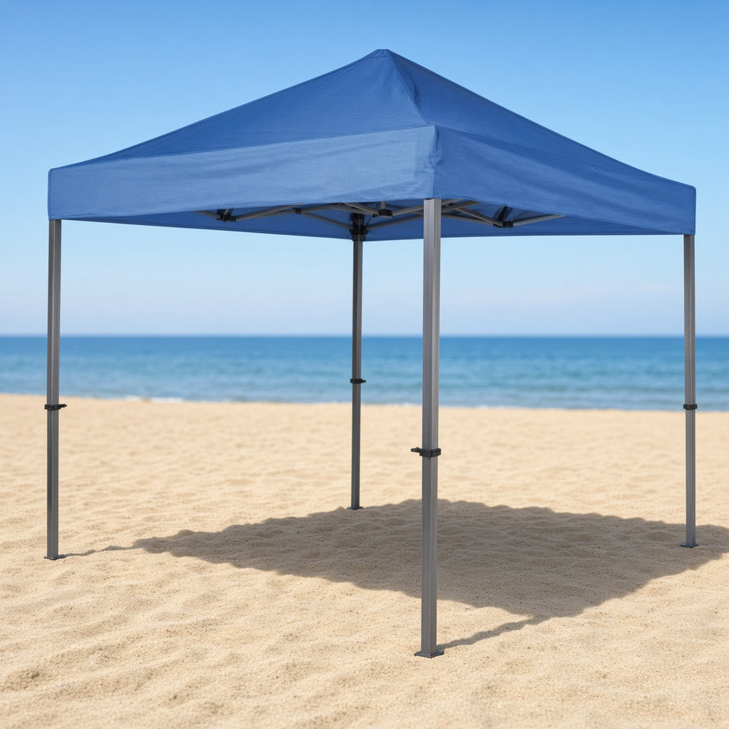 Gazebo plegable estructural reforzado 3 x 6 mts azul