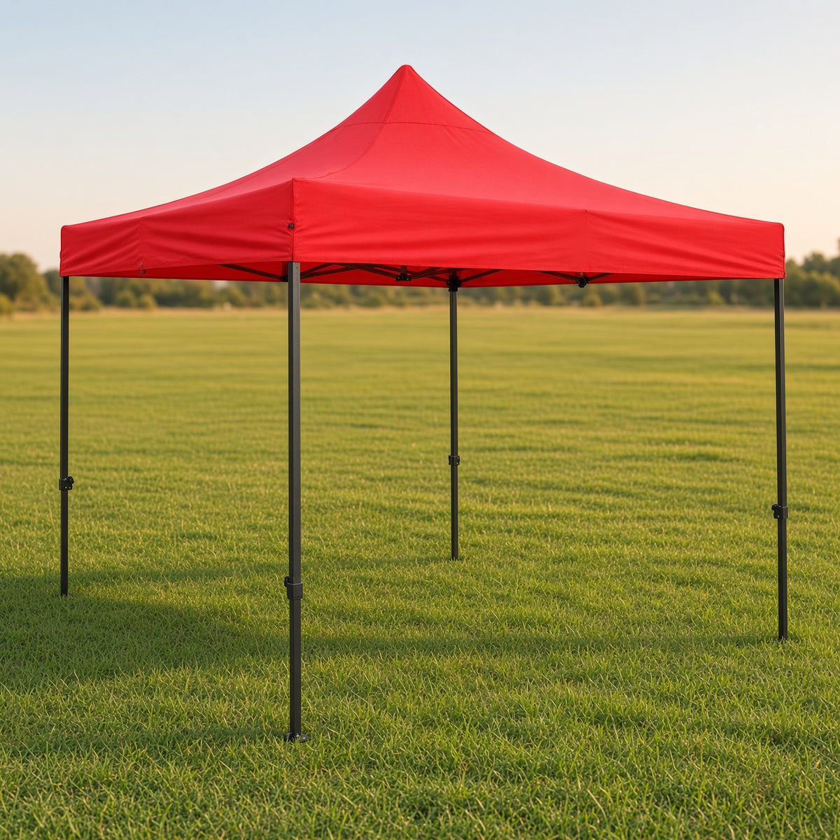 Gazebo plegable estructural reforzado 3 x 6 mts rojo