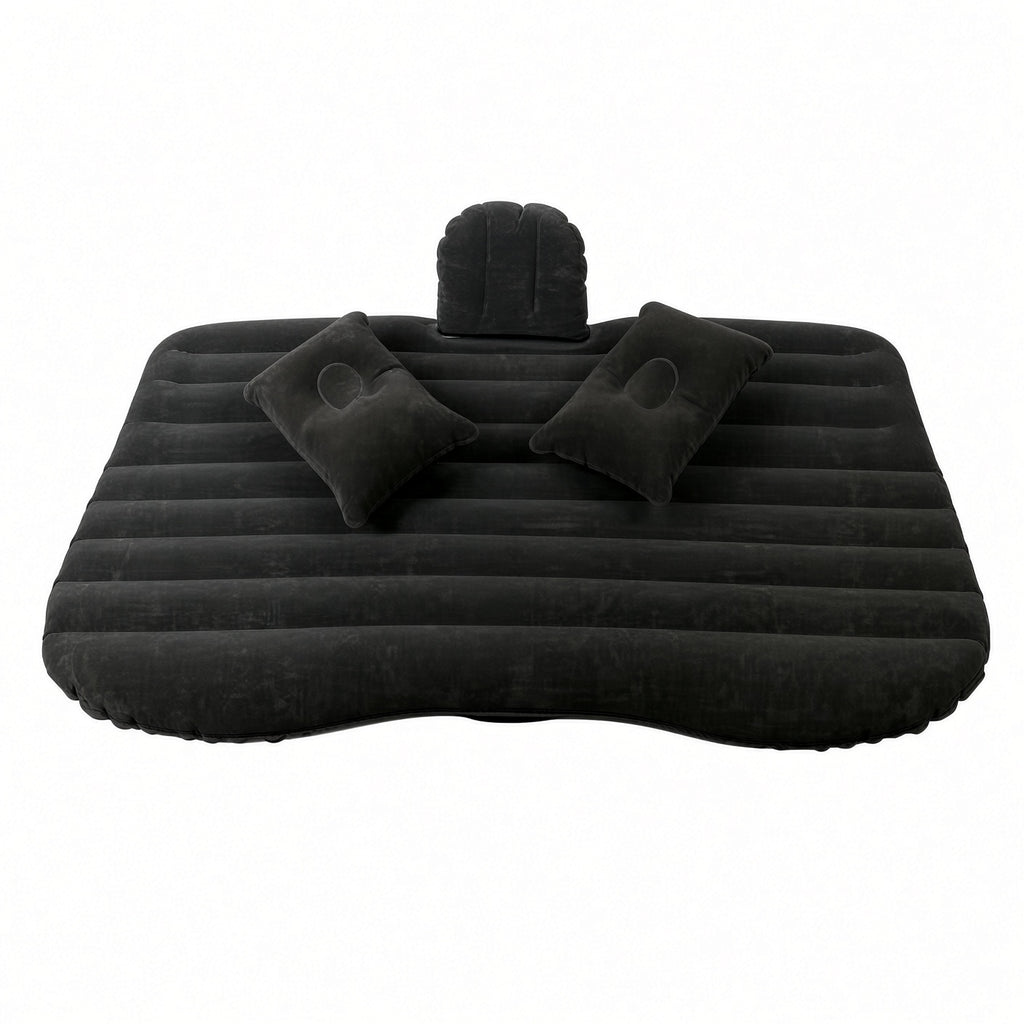 Colchón inflable gris para auto 130x84x35 cm