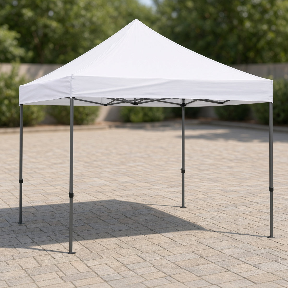 Gazebo plegable estructural reforzado 2x2mts. Blanco