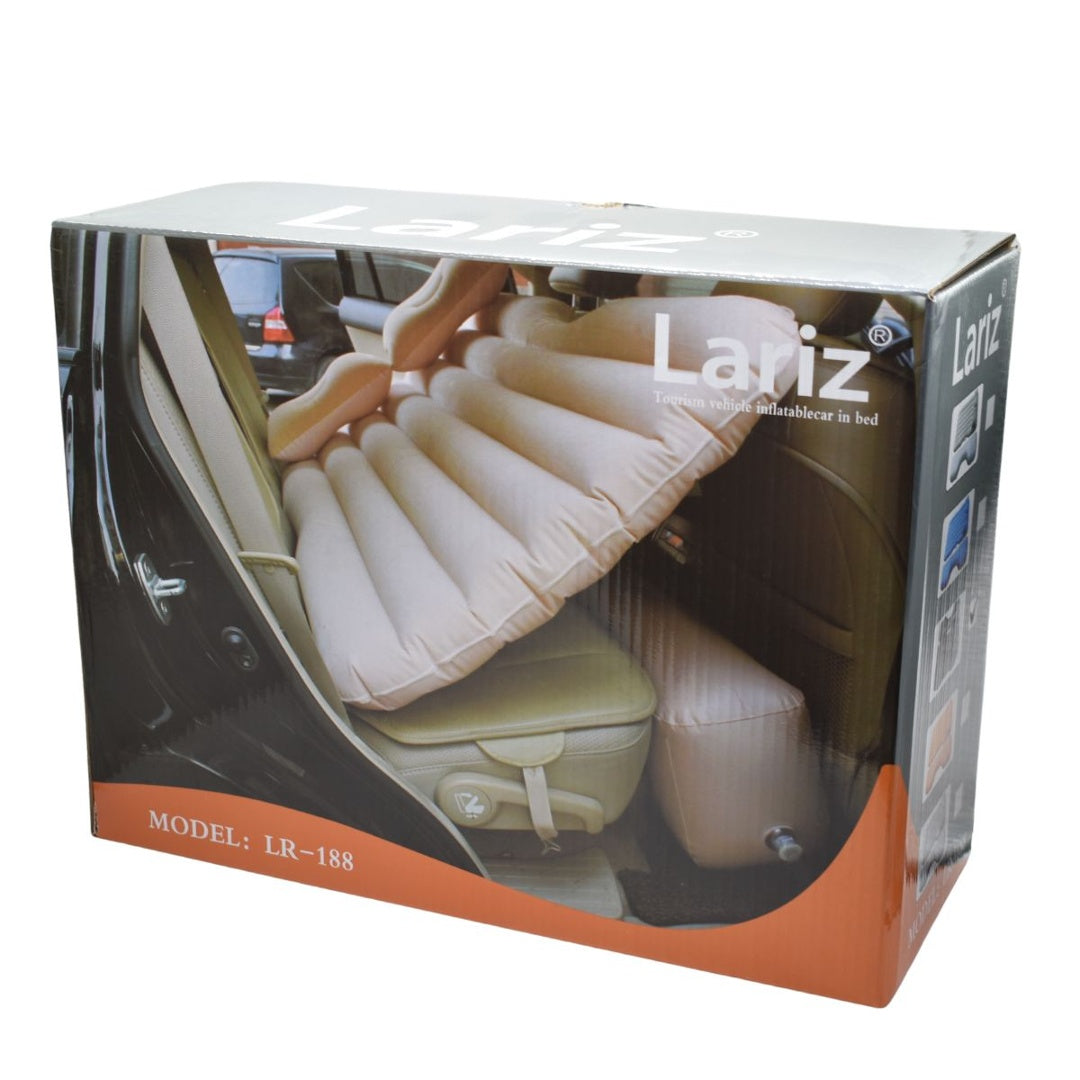 Colchon inflable gris para auto 130x84x35 cm
