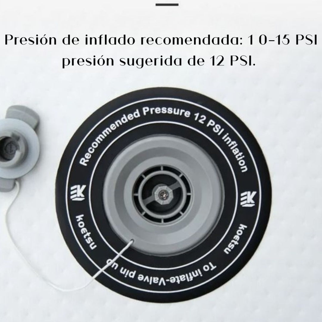 Tabla de Stand Up Paddle inflable con kit completo 3.2mts. Roja