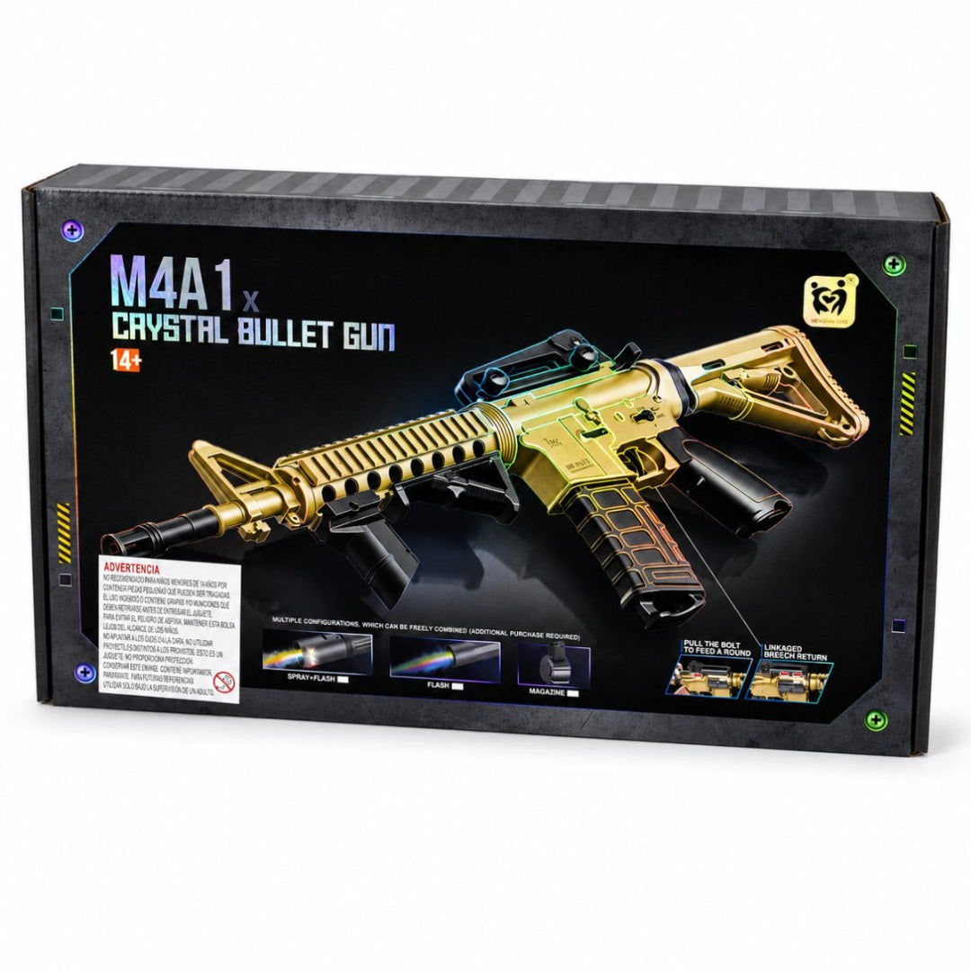 Rifle recargable con balines de hidrogel 90cm.