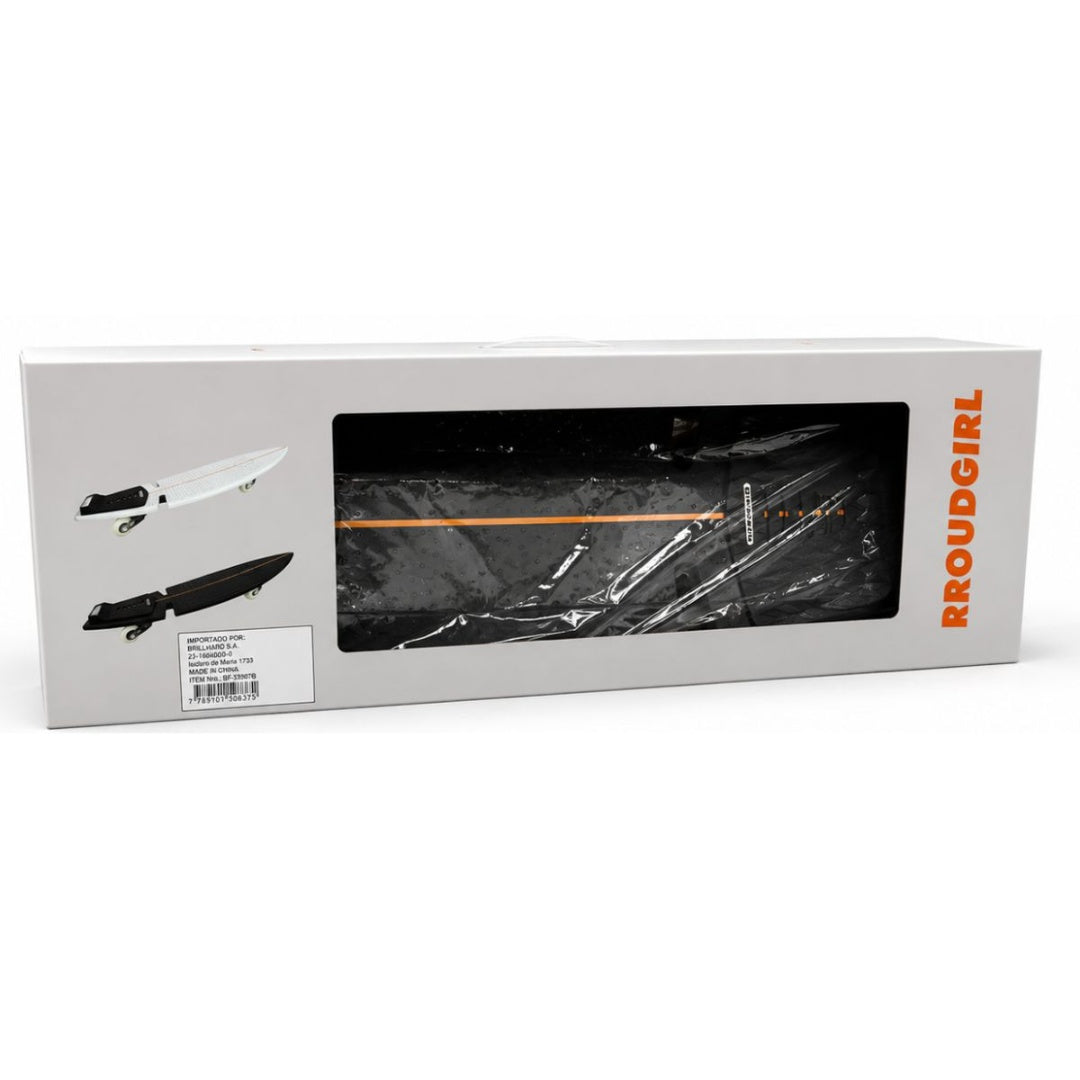 Skate de dos ruedas waveboard 27x81cm. Negro