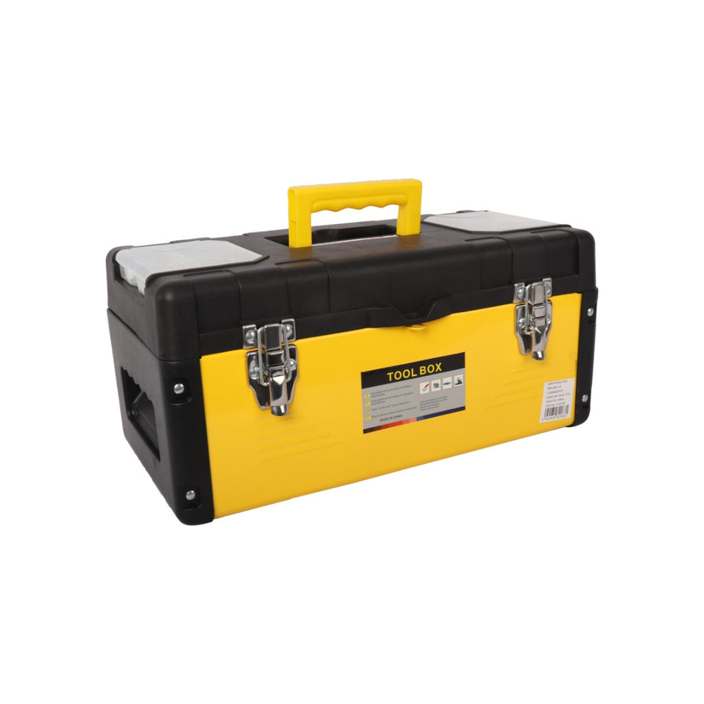 Caja de herramientas plástica con cerradura metálica