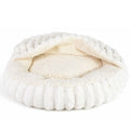 Cama para mascotas de 50cm blanca con cobertor
