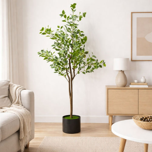 Árbol artificial Ficus decorativo de 1.40 metros