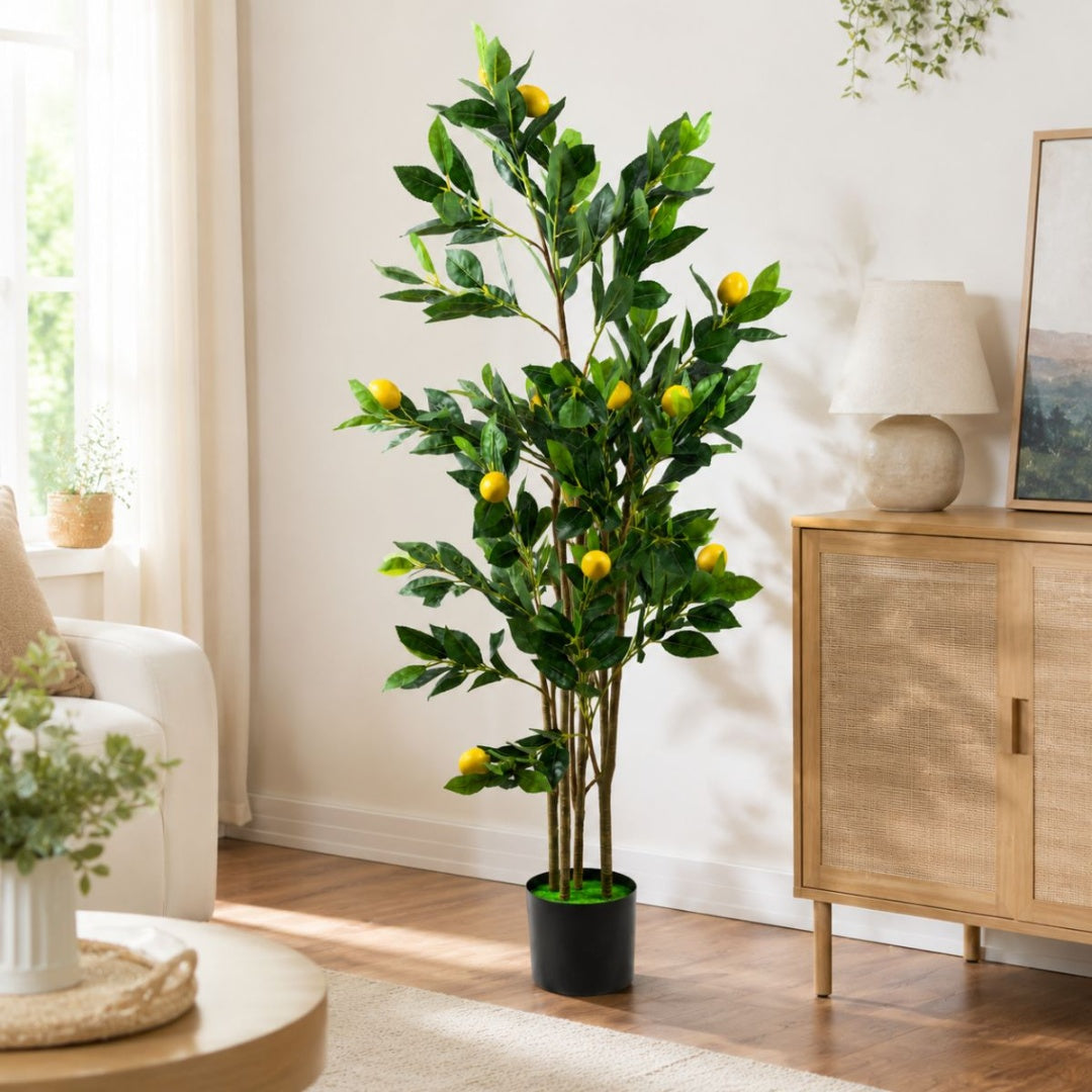 Planta artificial limonero decorativo de 1.4 metros